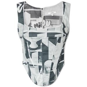 Miaou Campbell Corset (S, Stone Grey)